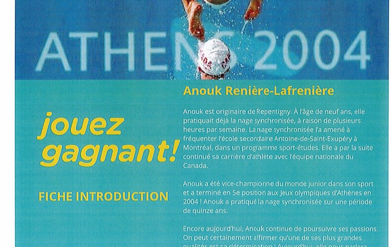 Conférence d'une athlète au Centre des Loisirs